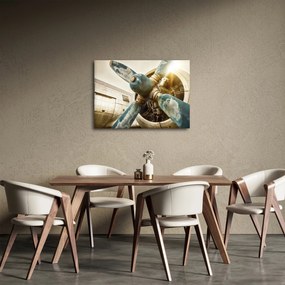 Kép - Egy régi repülőgép légcsavarja (70x50 cm)