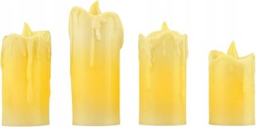 Gyertya led lámpa utántöltő mécses szett gyertya viasz szett 4 db