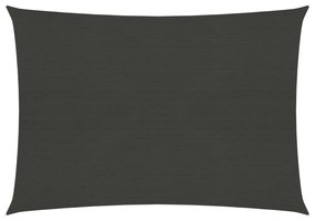 antracitszürke HDPE napvitorla 160 g/m² 3,5 x 4,5 m