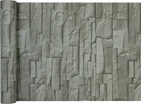 3d tapéta, mint fal, fal, szürke stegu pala