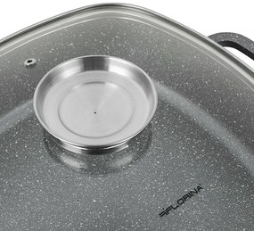 Florina Alumínium tepsi aroma kapaklı Lava 3,5 l,28 × 28 × 7,5 cm