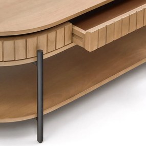 Mangófa dohányzóasztal 130x65 cm Licia - Kave Home