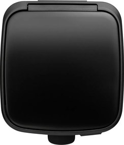 Matt fekete acél pedálos szemetes 30 l Bo – Brabantia