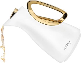 Fehér-aranyszínű termosz 1 l Alessia – Vialli Design
