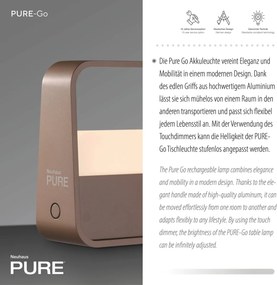 Paul Neuhaus modern asztali lámpa pure go barna pln4055-97