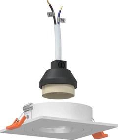vidaXL Spotlámpa 12 pcs Fehér 9 x 9 x 2 cm Alumínium