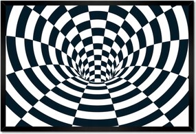 Poszter keretben 60x40 Absztrakt fekete-fehér