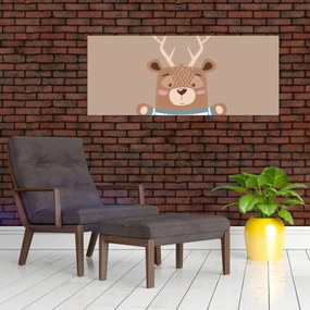 Kép - Szarvas csíkos ingben (120x50 cm)