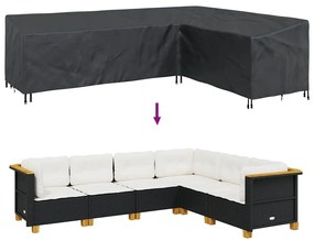 Kültéri bútor takaró Fekete 286 x 222 x 80 cm 600D szövet