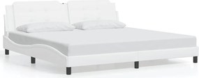 vidaXL fehér műbőr ágykeret matrac nélkül Zadar 200x200 cm