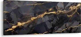 Kép - Fekete - arany dekoráció (120x50 cm)