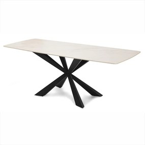 AVENBERG OBSIDIAN Étkezőgarnitúra 6x szék + asztal 200 cm