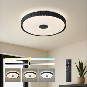 Brilagi - CORVO LED dimmelhető mennyezeti lámpa LED/72W/230V 3000-6000K fekete átmérő 50 cm+távirányító