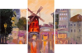 Kép - Moulin rouge, Párizs, Franciaország (90x60 cm)