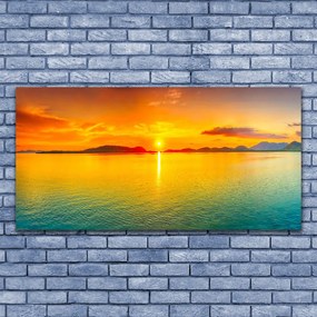 Üvegkép Sea Sun Landscape 100x50 cm