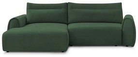 Sötétzöld sarokkanapé Aden – Bobochic Paris
