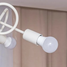 Felületre szerelhető csillár OXFORD 5xE27/15W/230V krémszínű