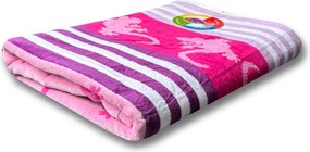 Crazy Gekko lila strandtörölköző