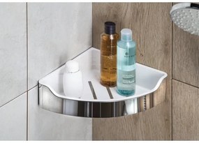 Aqualine - Sarok zuhanypolc SAMBA 21,8x30 cm fényezett króm