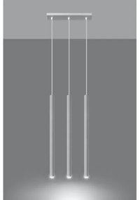 Sollux SL.0466 - Csillár zsinóron PASTELO 3xG9/8W/230V fehér