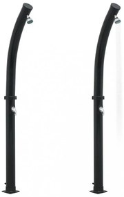 fekete szolárzuhany 214 cm 20 L