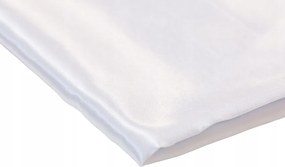 Asztalterítő szövet foltálló dekoratív szatén fényes fehér 160 cm