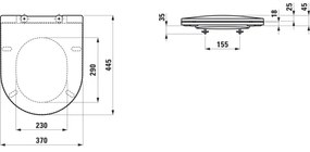 LAUFEN H8989660000001 - SoftClose PRO duroplast WC ülőke, fehér