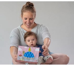 Taf Toys - Gyermek textilkönyv tükörrel szavanna