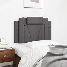 szürke műbőr fejtámla párna 90 cm