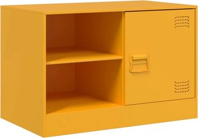 vidaXL mustársárga acél TV-szekrény 67 x 39 x 44 cm