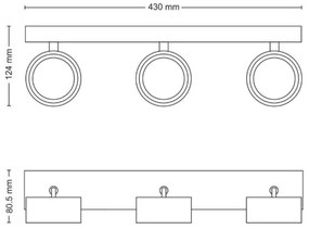 Philips - LED Spotlámpa BRACIA 3xLED/5,5W/230V fehér