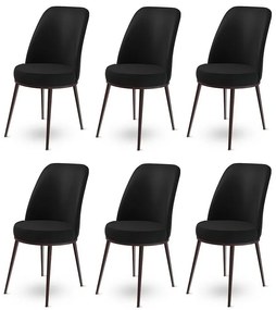 Dexa Black étkezőszék szett, 6 db, 6 db