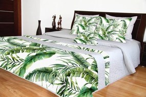 Steppelt luxus ágytakarók, Zöld levél mintával Szélesség: 170 cm | Hossz: 210 cm