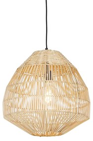 Rusztikus függőlámpa rattan 41 cm - Bishop