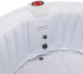Felfújható pezsgőfürdő, fehér/barna, 2-4 személy, 800 l, Kamino New 1 Típus