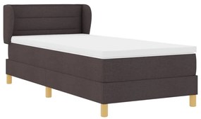 Boxspring Ágy Matracokkal Sötétbarna 100x200 cm Szövet
