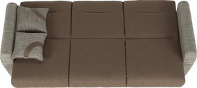 3-ülés ágyfunkcióval, barna, MILO 3-Ülés