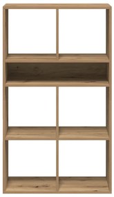 könyvszekrény kézműves tölgy 66x31x112 cm szerelt fa