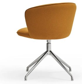 Mustársárga kárpitozott étkezőfotel szett 2 db-os Add – Teulat