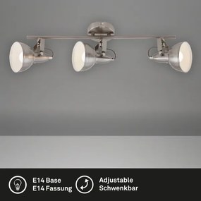 Spotlámpa 3xE14/40W/230V matt króm