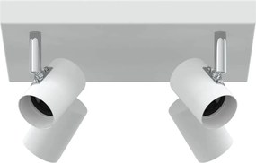 vidaXL Mennyezeti spotlámpa Fehér 26,5 x 26 x 11,5 cm Fém
