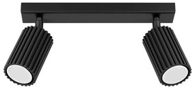 Fekete spotlámpa 6,5x30 cm Gleam – Sollux