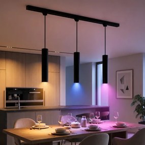 Philips - Dimmelhető LED függőlámpa kábelen EASYLINK sínes rendszerhez 3xGU10/4,7W/230V 1m fekete