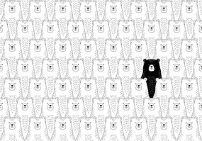 Tapéta Keverék Jegesmedvék Sarkvidéki barátok Design 350x250 +ragasztó