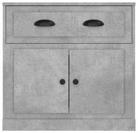 betonszürke szerelt fa tálalószekrény 70x35,5x67,5 cm