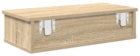 Falipolc fiókokkal sonoma tölgy 60x25x15 cm műszaki fa