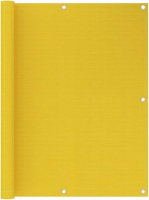 vidaXL sárga HDPE erkélytakaró 120 x 400 cm