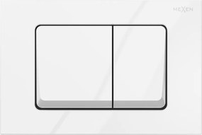 Mexen Fenix Air 10 XS pneumatikus öblítőgomb, fényes fehér - 6A1000