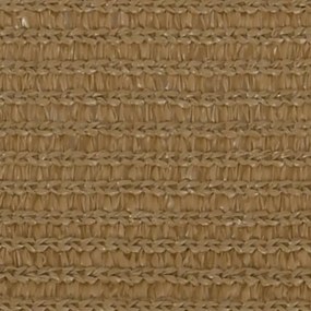 tópszínű HDPE napvitorla 160 g/m² 3 x 6 m