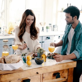 Klarstein Üvegkancsó bambusz fedéllel, boroszilikát üveg, hőálló